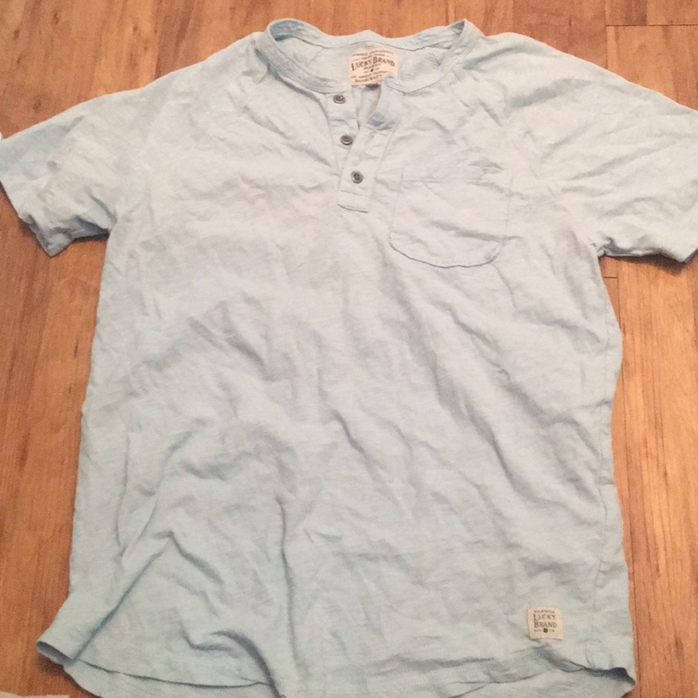 Baby Blue Casual Button Shirt Lucky Brand